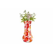 Ваза пластиковая 27*11,5 см красные цветы
